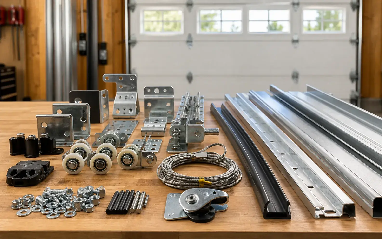 Garage door parts and replacement hardware service