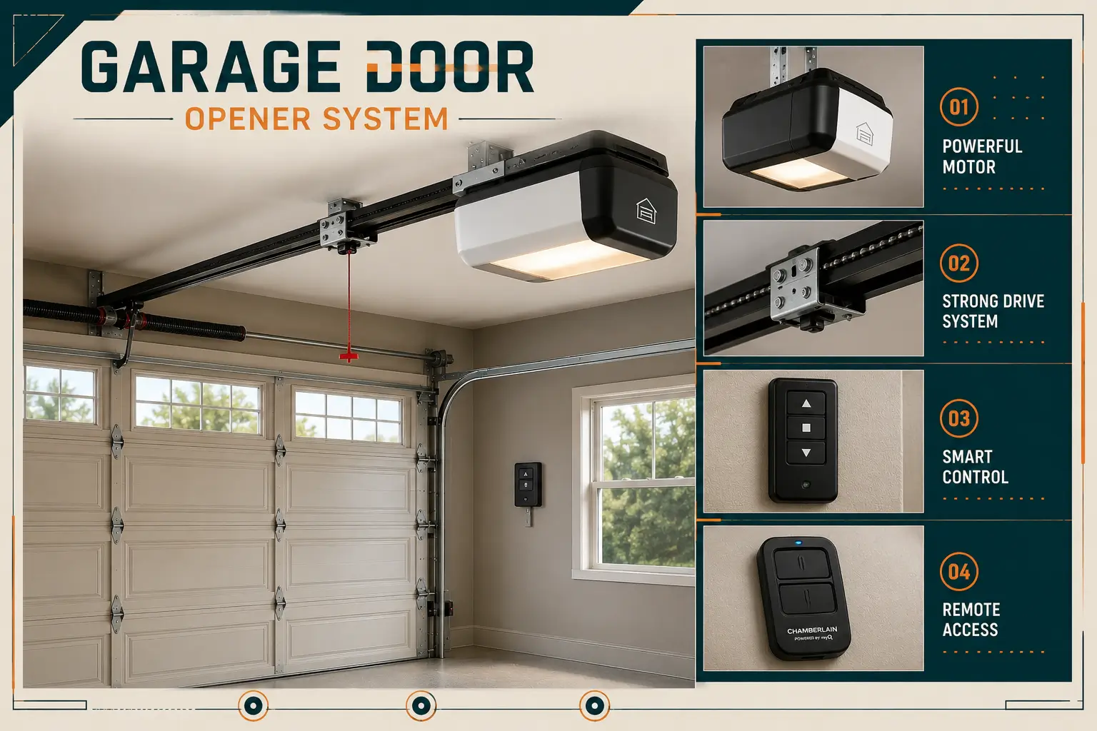 Marine grade overhead garage door engineering system in Galveston Texas